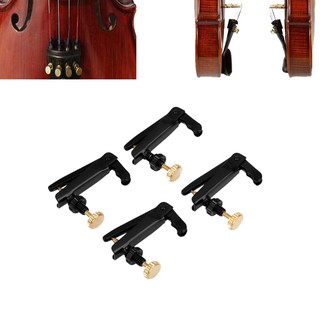 4pcs 4/4-3/4 Plated Iron Violin Fine Tuners Spinner Adjuster Strings Hooks