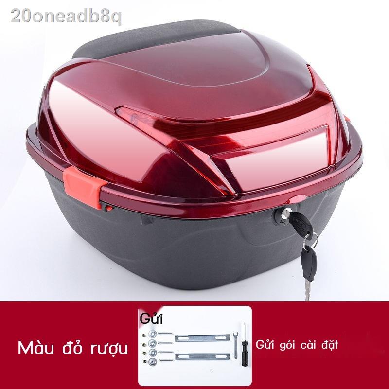 HOT- Xe điện cốp xe máy chống rung ắc quy sau dày hộp đựng dụng cụ tay ga rùa nhỏ