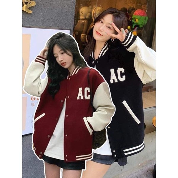 ÁO KHOÁC BOMBER PHỐI TAY CHỮ A NAM NỮ NĂNG ĐỘNG SÀNH ĐIỆU THỜI TRANG 365