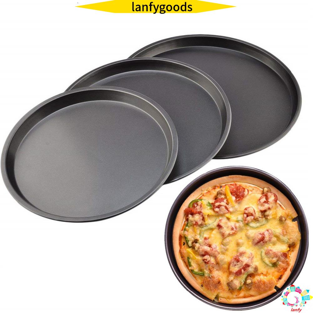 Khay Nướng Bánh Pizza Bằng Thép Carbon Màu Đen Chống Dính