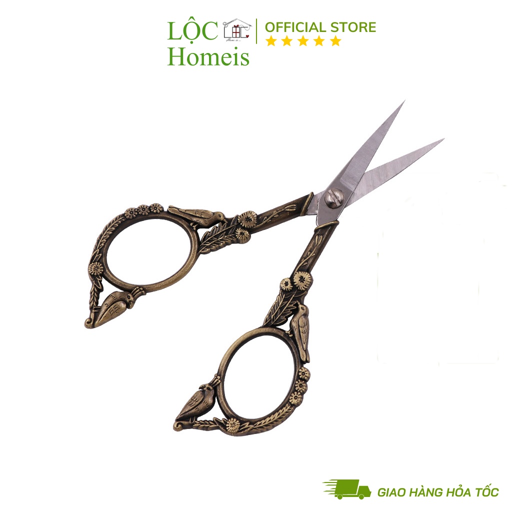 Kéo Cắt Chỉ Đồng Vintage - LỘC Homeis