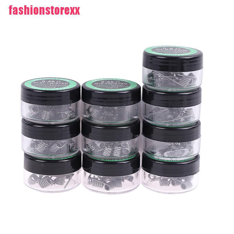 FA 10pcs/box A1 twisted Fused Hive clapton coils premade wrap wires rda coil