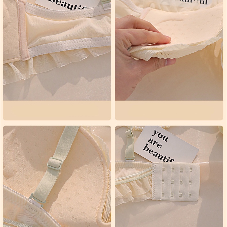 Áo lót Mềm Mỏng Không Gọng Nâng Ngực Có Thể Điều Chỉnh Kích Cỡ 32-38AB Cho Nữ