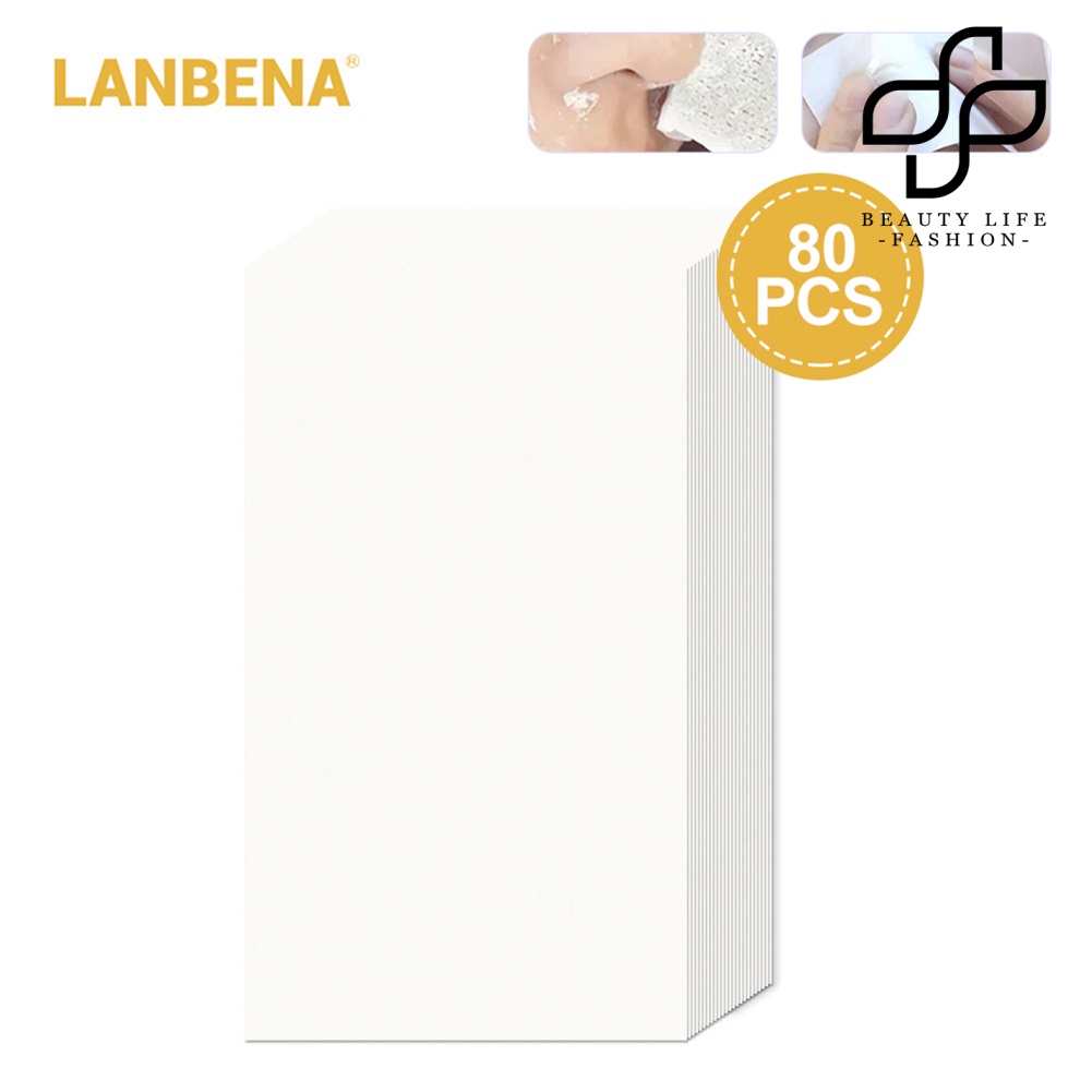 [Hàng mới về] Set 80 giấy lột mụn đầu đen LANBENA làm sạch sâu cho làn da