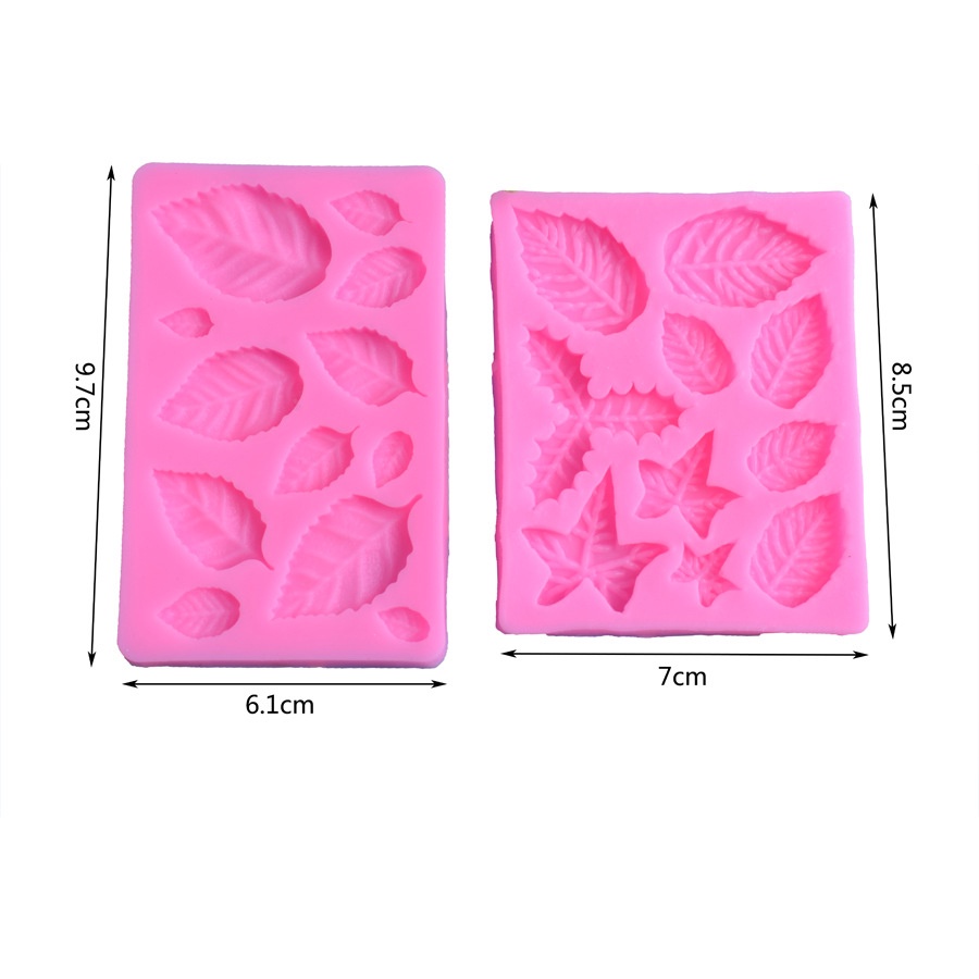 Khuôn silicon làm bánh/ socola thủ công hình lá phong nhiều kiểu bắt mắt