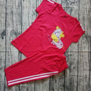 Bộ cotton lửng mặc nhà