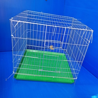 Chuồng nuôi mèo thỏ chim gà 50x50x50 kèm khay phân khoảng nan 1cm, 2cm