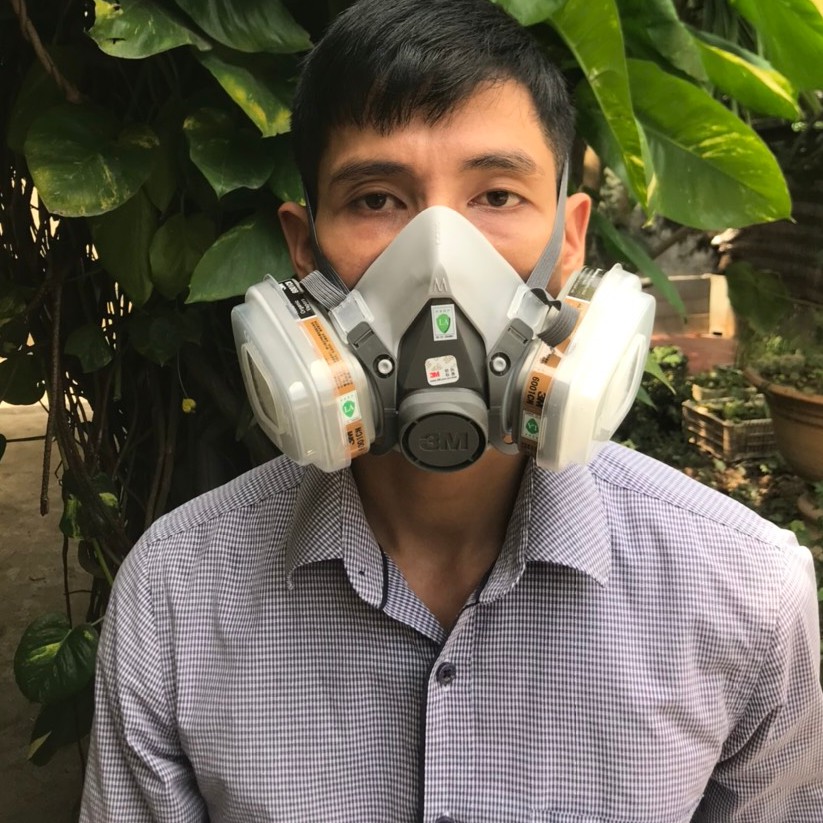 Bộ Mặt Nạ Phòng Độc 3M 6200 - 3M 6001 Chính Hãng, Chống bụi, Chống khói độc ,Phun Sơn, Phun Thuốc Trừ Sâu