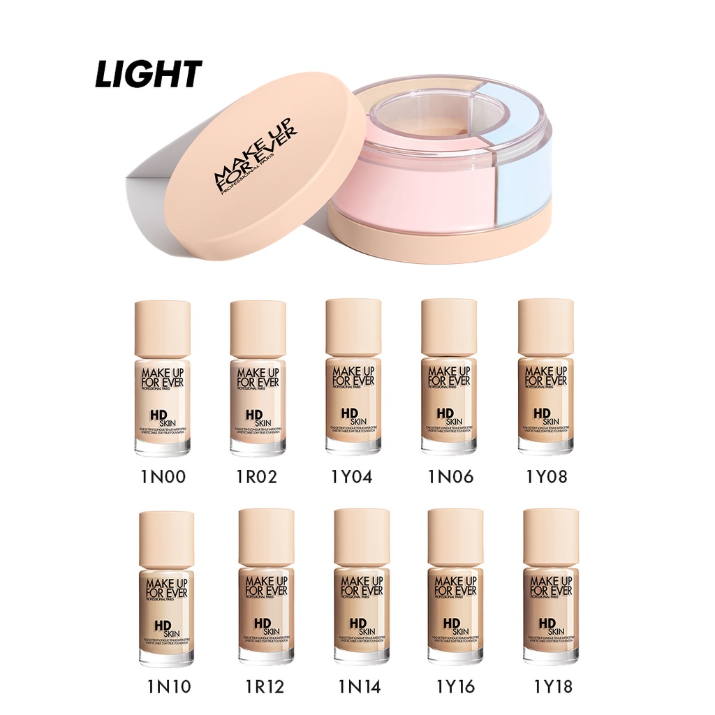 Phấn Phủ Đa Năng 3 Trong 1 HD Skin Twist & Light 8.5G Make Up For Ever - Nhập khẩu độc quyền từ Pháp