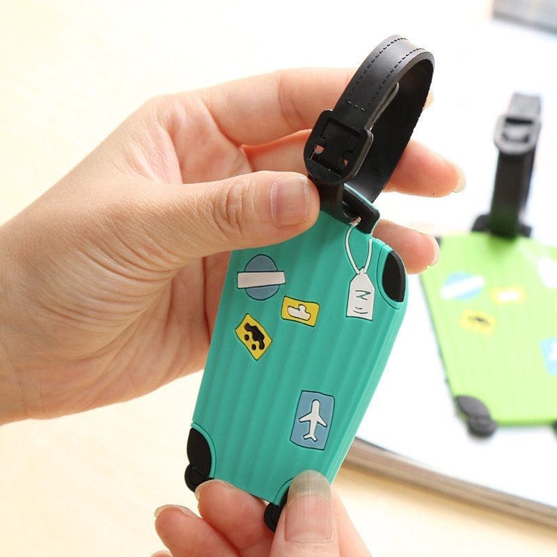 Thẻ Đánh Dấu Hành Lý Bằng PVC In Hoạt Hình Dễ Thương