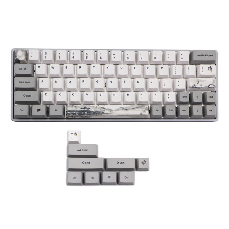 Bộ 11 Nút Bấm PBT OEM 61 + 11 Chuyên Dụng Cho MX Switches GH60 Tenkeyless