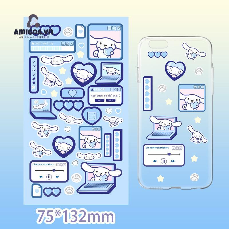 ✨✨SANRIO Hình Dán Lấp Lánh Trang Trí Sổ Tay Kuromi Tạp Chí