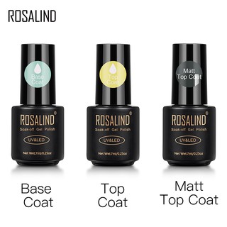 Rosalind Nail Base Coat 7ml Ngâm Tia UV Lâu Dài Đế Móng Tay gel véc ni
