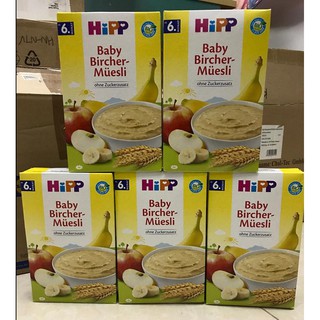 BỘT ĂN DẶM HIPP VỊ CHUỐI TÁO NGŨ CỐC NGHIỀN 6+ 250g nội địa Đức
