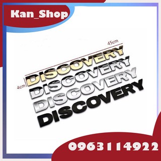 Chữ DISCOVERY Dán Ô Tô 3D