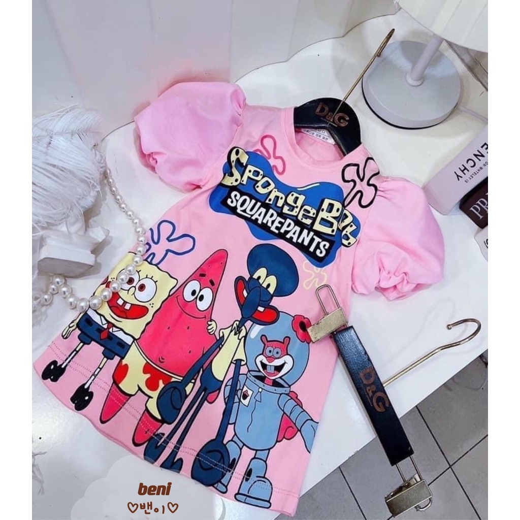 Váy Cho Bé 1-5 Tuổi Hoạ Tiết Xinh Xắn Dễ Thương Chất Cotton Mịn Không Kích Ứng Da Beni 22