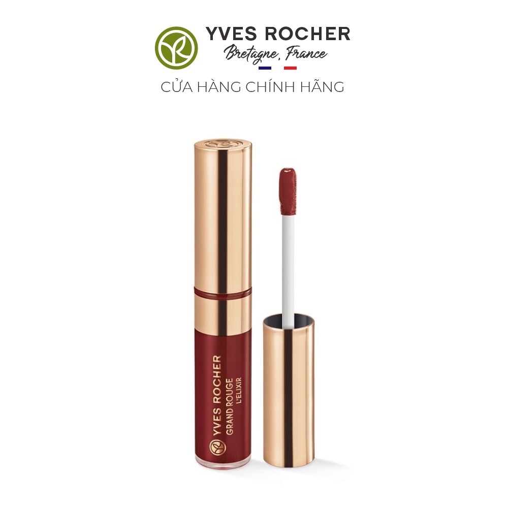 Son Kem Lì Yves Rocher Grand Rouge L'elixir Liquid Lipstick - 112 Burgundy Red 7ml