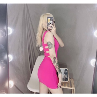 Đầm body sát nách đan dây sau lưng quyến rũ