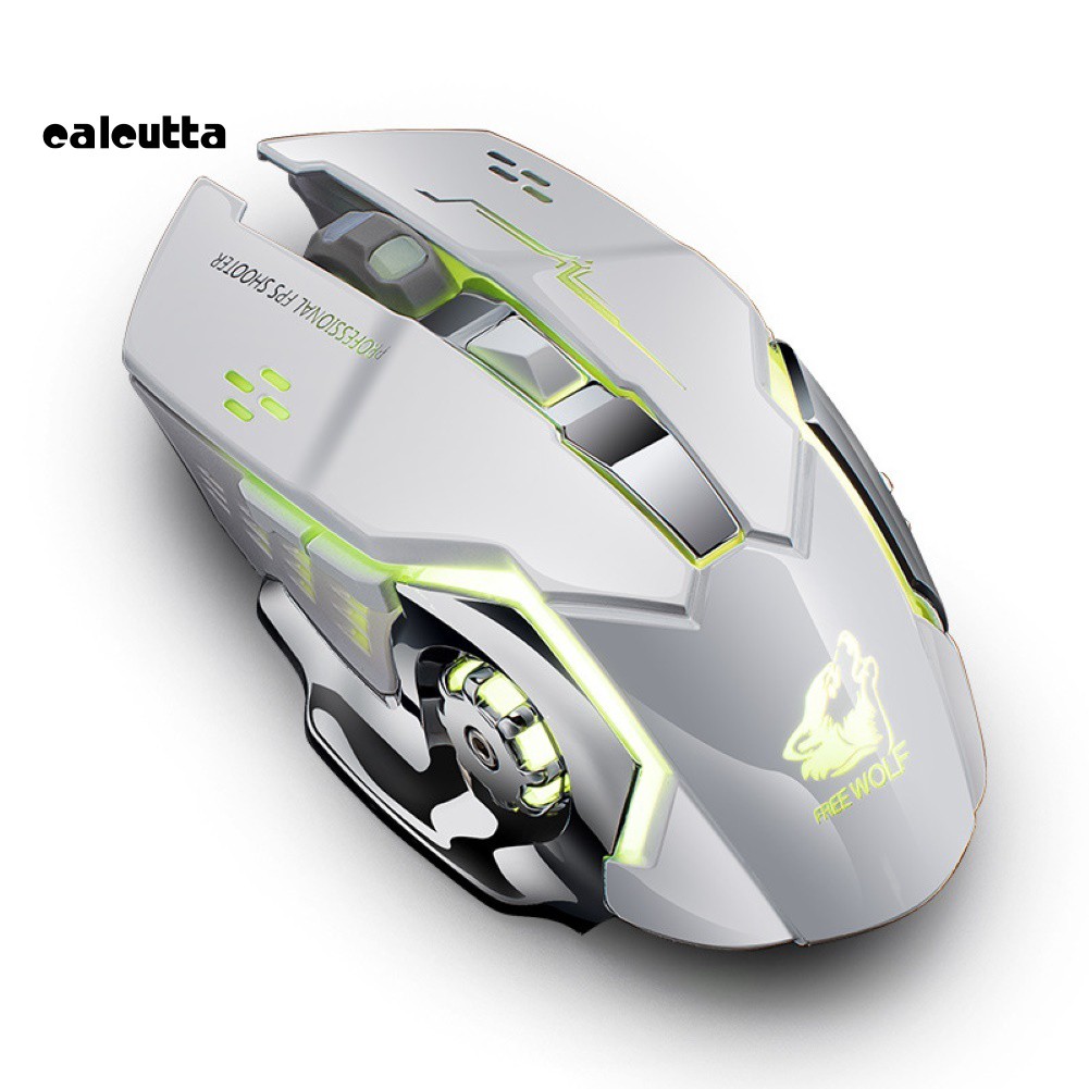 ✡YEYL✡Ergonomic Rechargeable Breathing Light Mute Wireless Gaming Mechanical Mouse