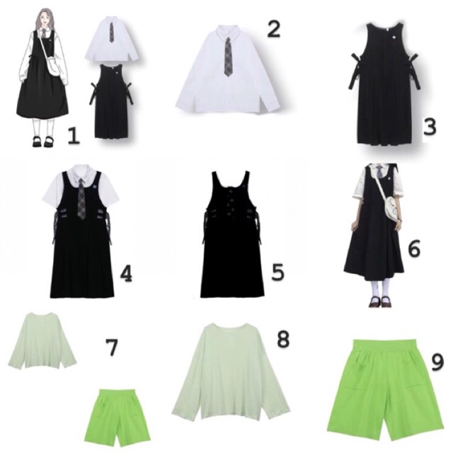 [ORDER] SET VÁY YẾM + SƠ MI NỮ CÁC MẪU