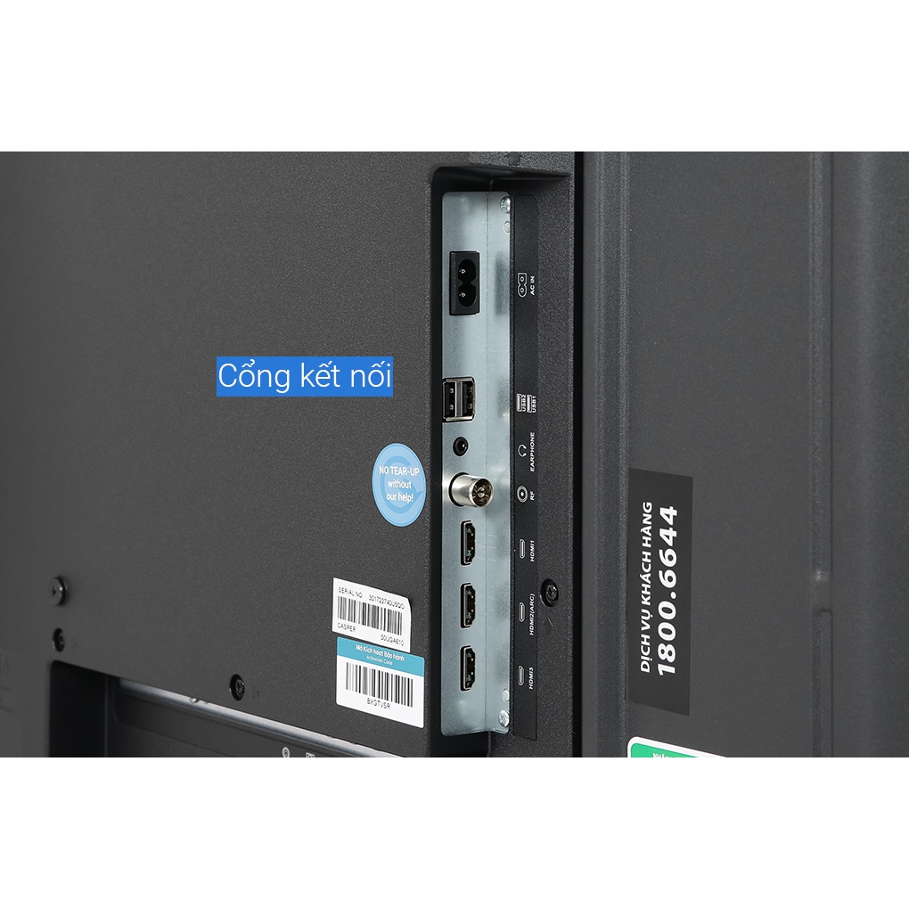 [Casper 50UGA610] Android Tivi Casper 4K 50 inch 50UGA610