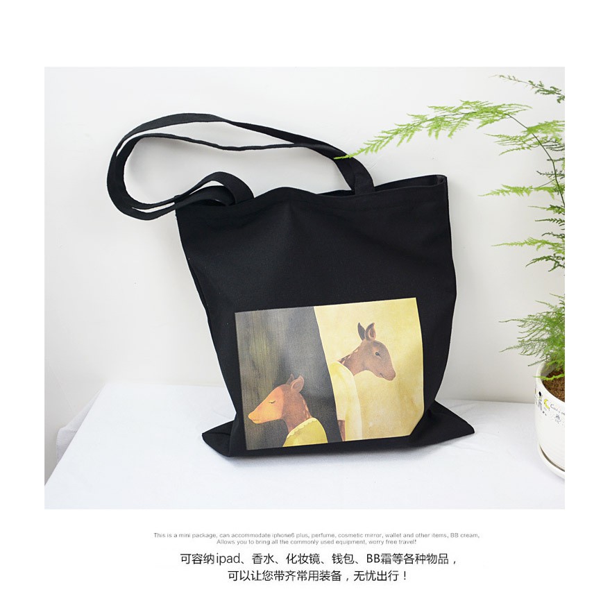 (Freeship từ 50k)MD150- TÚI TOTE PHONG CÁCH RETRO HƯƠU IM LẶNG