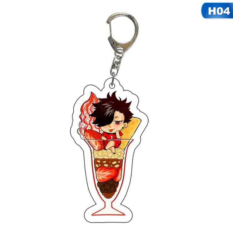 flowersqueen Móc khóa hình nhân vật hoạt hình Haikyuu dễ thương