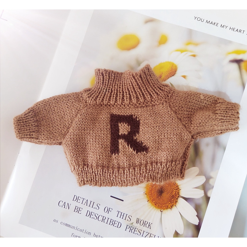 Búp Bê LUOLV Mặc Áo Len Dài 20CM Nhiều Màu Sắc DIY