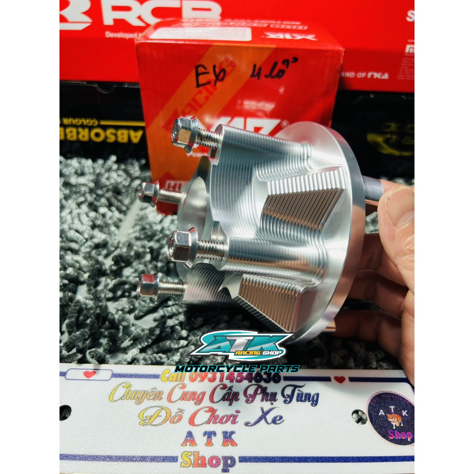 Combo cùi dĩa cnc 4 lỗ dành cho xe Ex135 Ex150 Ex155 và ốc salaya mẫu thái hàng chính hãng X1R