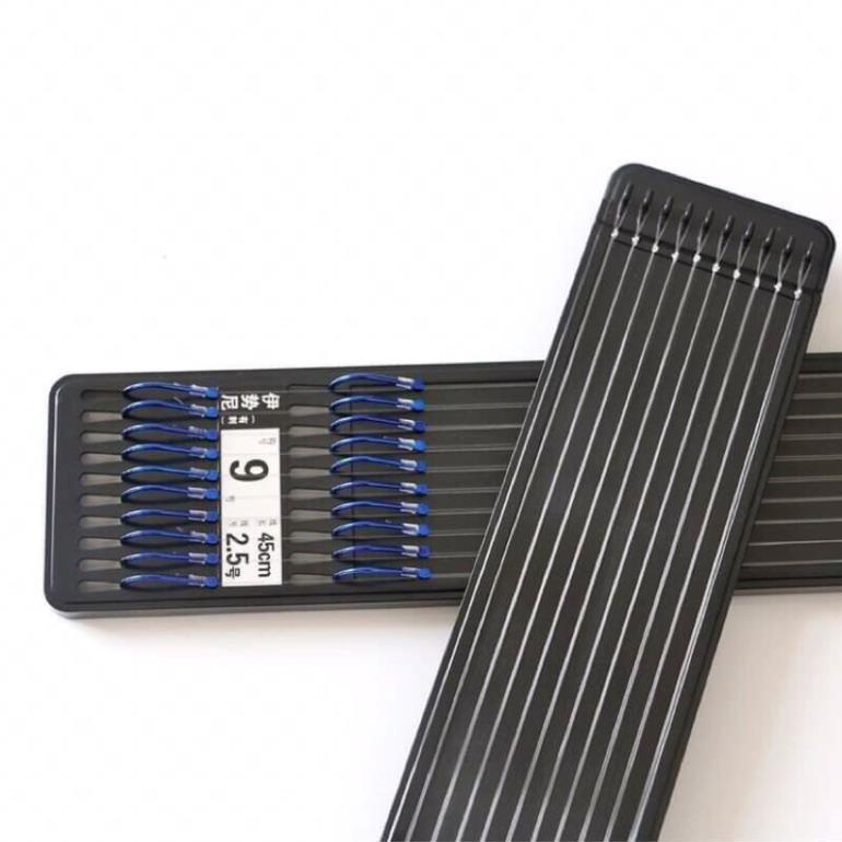 Hộp 10 bộ thẻo buộc sẵn câu đài(Lưỡi có ngạnh)hàng lưỡi nhập khẩu- phạm phương