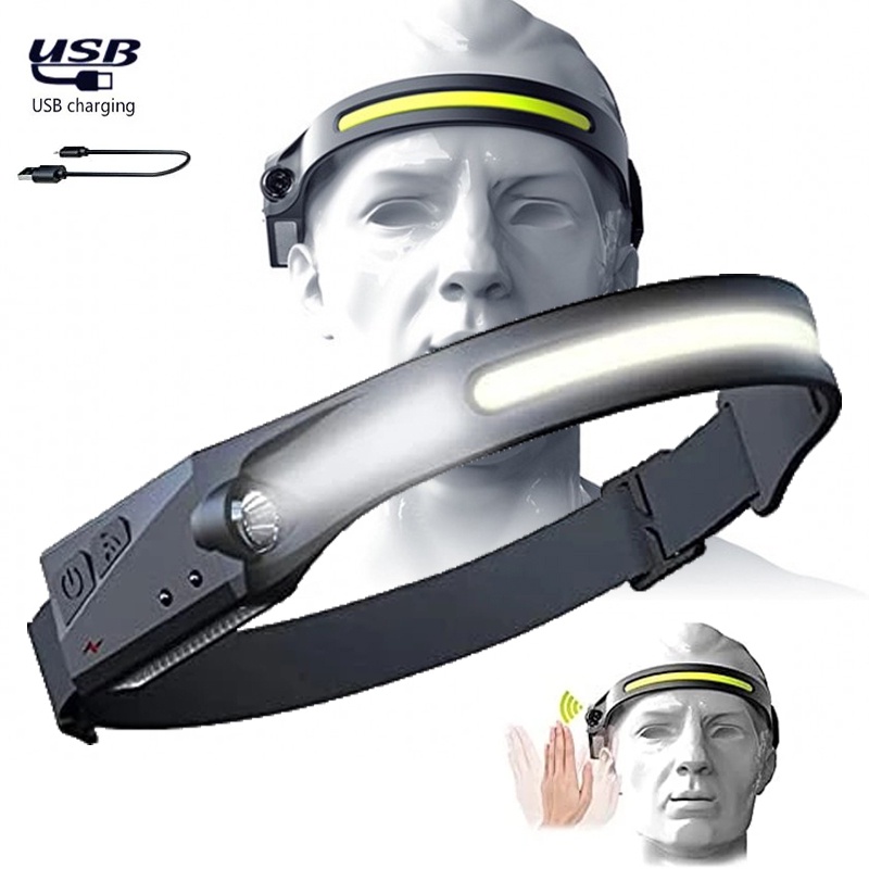 Đèn Pin Đội Đầu Có Cổng Sạc USB Dùng Cho Chạy Bộ/Leo Núi Vào Ban Đêm