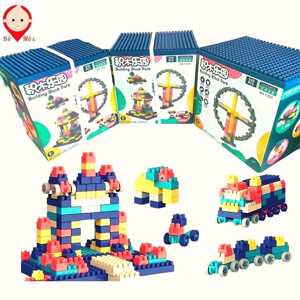 Đồ Chơi Ghép Hình Lego LEGO BUILDING BLOCK PARK-  Xếp Hình Giúp Bé Thông Minh, Tư Duy Sáng Tạo - Shop Bố Mốc