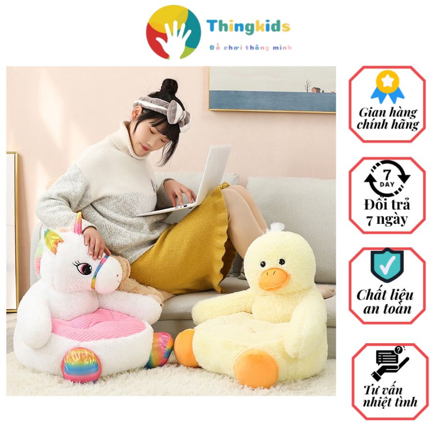 Ghế lười nhồi bông nhiều mẫu hình thú đa năng - Thingkids