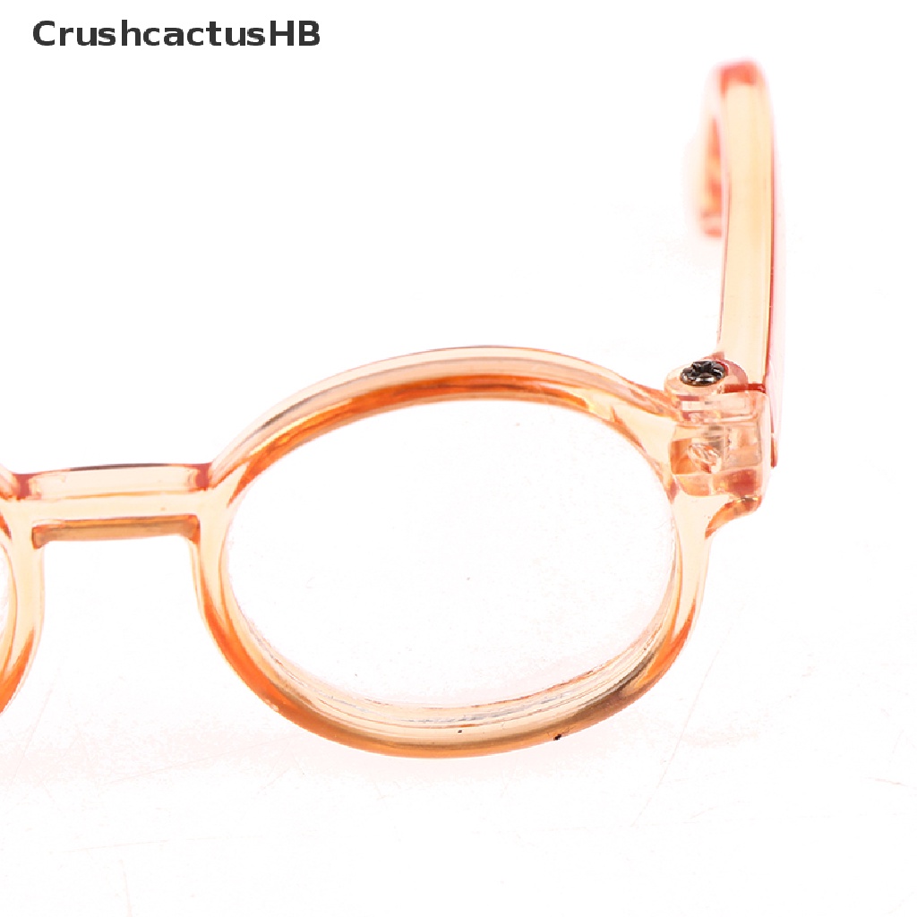 [CrushcactusHB] Plush Doll Glasses Accessory Round Frame 6.5/9.5cm Eyewear Clear Lens Hot Sell