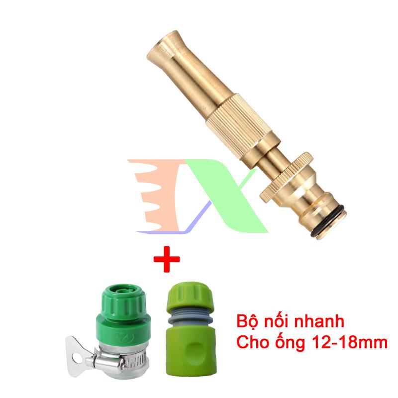 Bộ phụ kiện tưới cây, Rửa xe 3 món VPN-3013, Bộ vòi tưới cây đồng VOI-6