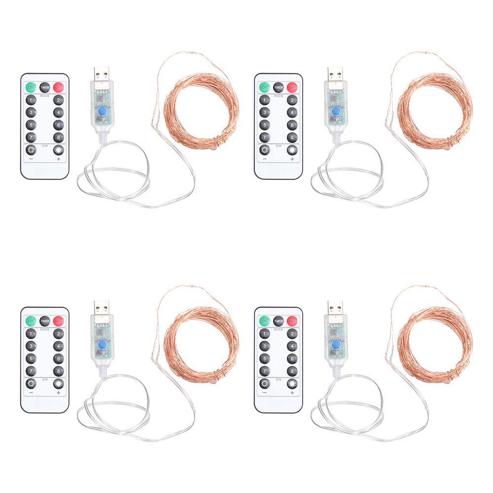 FOREVER Dây Đèn LED 5M 50 Bóng Nhiều Màu Trang Trí Phòng