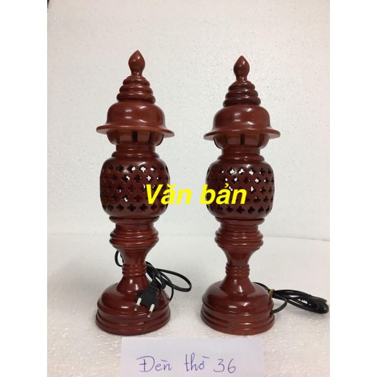 Đèn thờ gỗ mít cao cấp