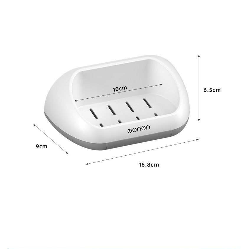 Khay Đựng Xà Bông Cục Nhà Tắm Nhựa ABS Cao Cấp, Kệ Để Đồ Dán Tường Tiện Dụng OENON Có Ngăn Kéo Hứng Nước - Kèm Miếng Dán