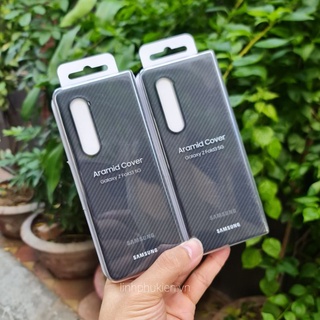 Ốp lưng Samsung Galaxy Z Fold 3 Aramid Cover Vân Các Bon Hàng chính hãng