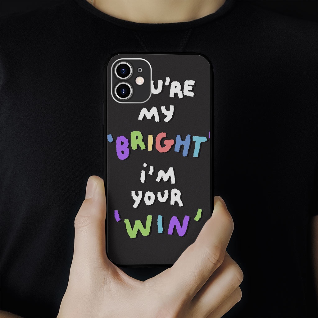 Ốp lưng brightwin slogan cho iphone đủ dòng từ 6 - 13 DV20220024