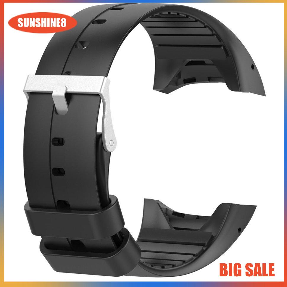 【SUN】Silicone Smartwatch Replacement Strap Official Pattern For Polar M400/M430