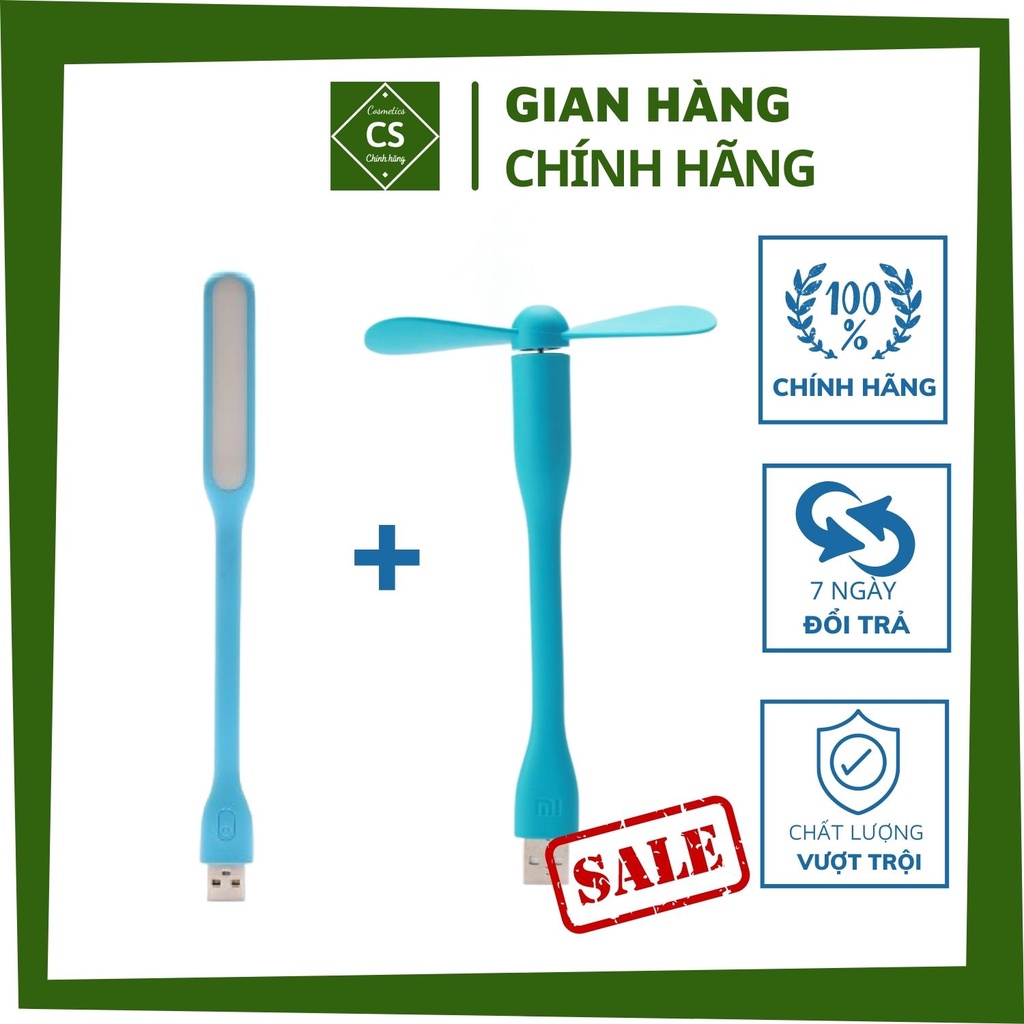 Combo Đèn USB + Quạt USB mini có thể sử dụng bằng Laptop, sạc dự phòng, cốc sạc điện thoại bảo hành 1 đổi 1