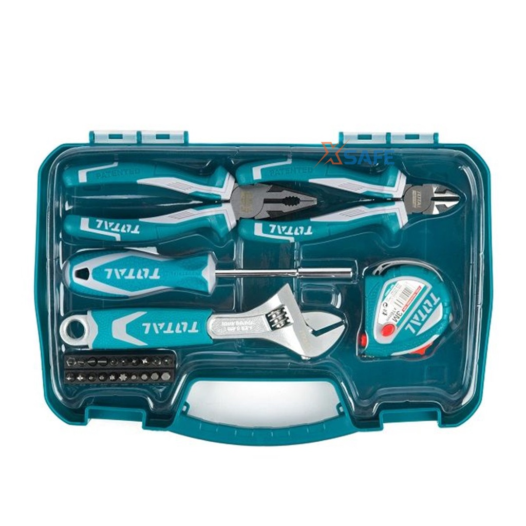 Bộ dụng cụ cầm tay 25 chi tiết TOTAL THKTHP90256 mạ chrome chắc chắn, chịu lực, chịu nhiệt tốt - chính hãng