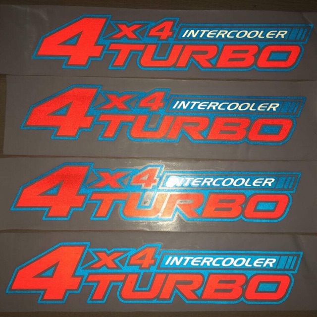 TEM DÁN PHẢN QUANG XE TẢI 4x4 TURBO