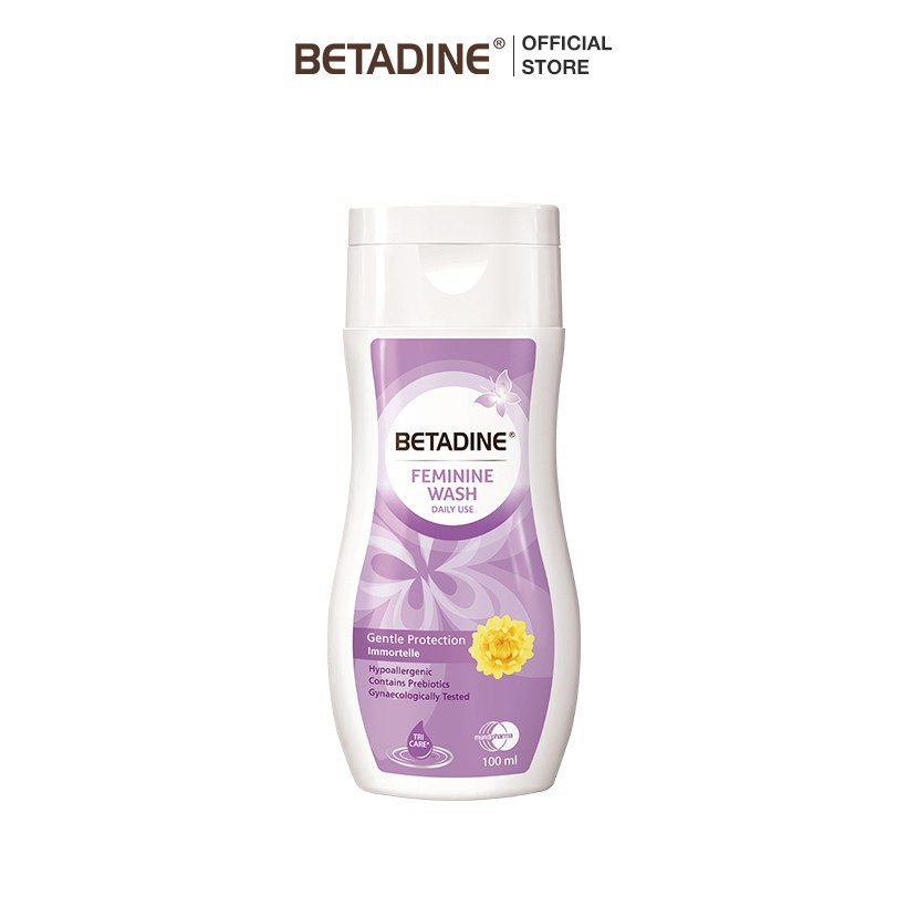 Dung dịch vệ sinh phụ nữ Betadine Gentle Protection - chai 100ml - Hàng nhập khẩu