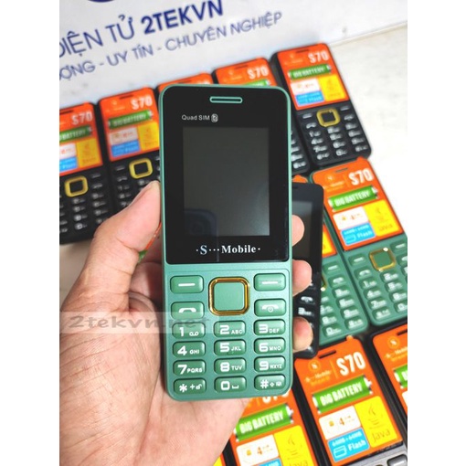 Điện thoại 4 sim S-Mobile S73 pin khủng fullbox - bảo hành 12 tháng