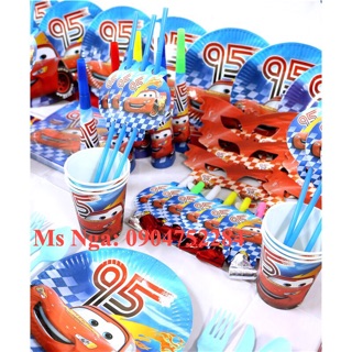 Bộ trang trí sinh nhật đầy đủ bé trai(44 món)