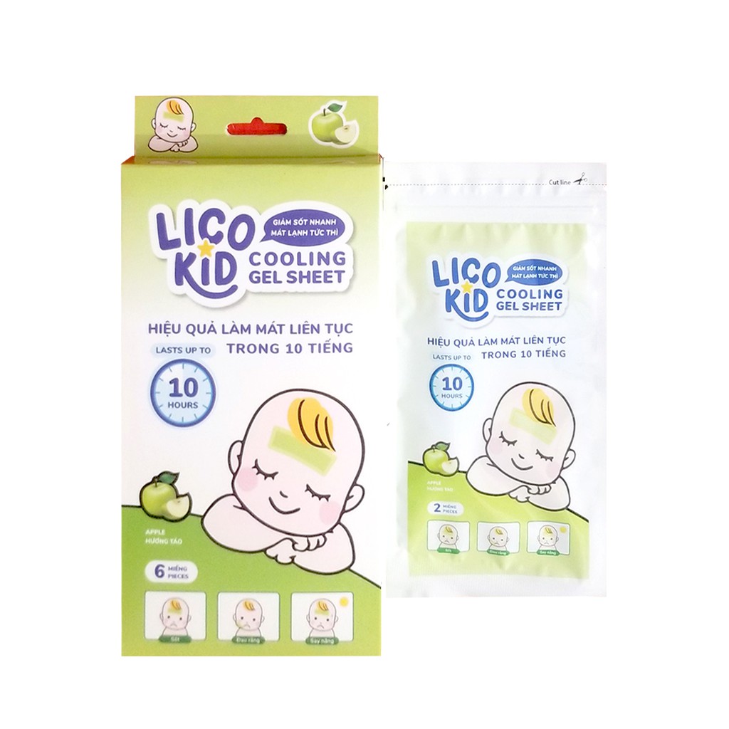 Dán hạ sốt nhanh an toàn cho bé LicoKid - bé khỏe, mẹ yên tâm