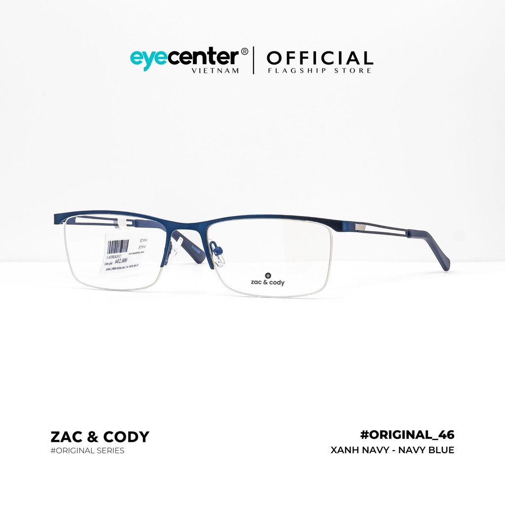Gọng kính vuông nam nữ chính hãng B46-S by Zac & Cody nhập khẩu Eye Center Vietnam