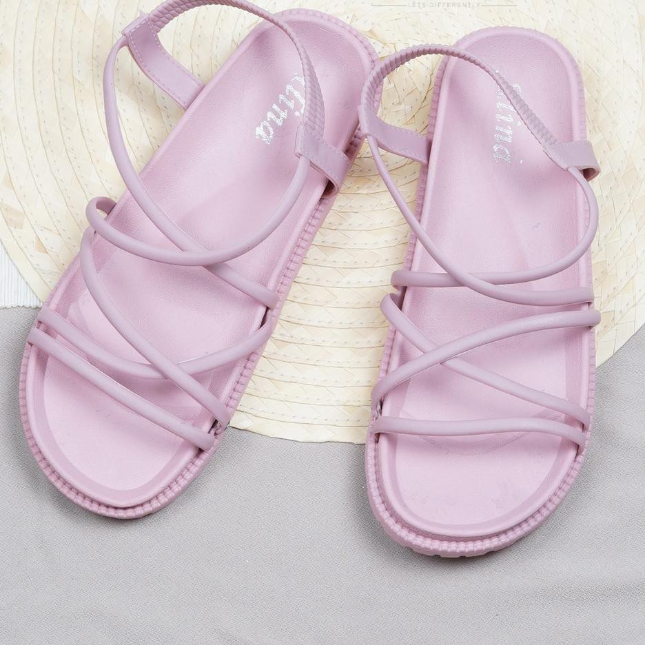 Giày Sandal Quai Ngang Trong Suốt Họa Tiết Quả Bơ Mj 03 Thời Trang Nữ Sành Điệu